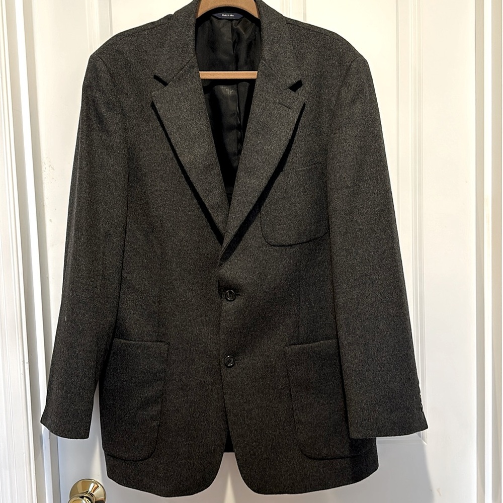 Men’s Classic Dark Gray J. Crew Sport Jacket Size 42R